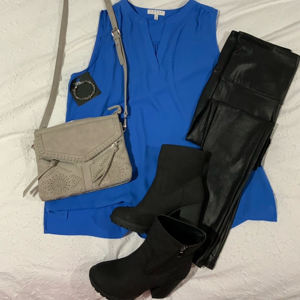 Blue sheer large women’s top